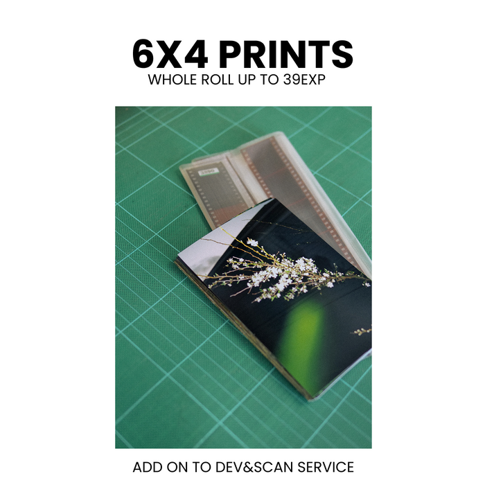 6x4 Printing (Complete Roll up to 39exp) ADD ON