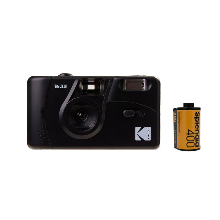 Kodak M35 Reusable Film Camera (BLACK) + #SPL400 Film (Inclu. Processing)