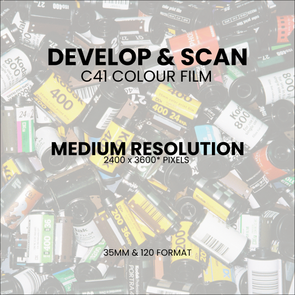 Develop and Scan - Medium Resolution (35mm & 120 C41/Colour)