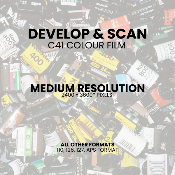 Develop and Scan - Medium Resolution (other film formats) (Colour C41 Process)