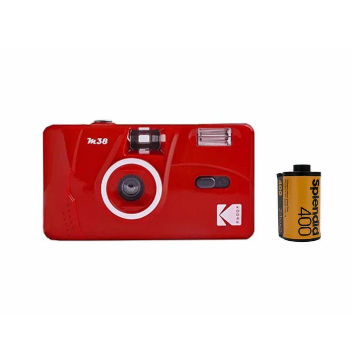 Kodak M38 Reusable Film Camera (FLAME SCARLET) + #SPL400 Film (Inclu. Processing)