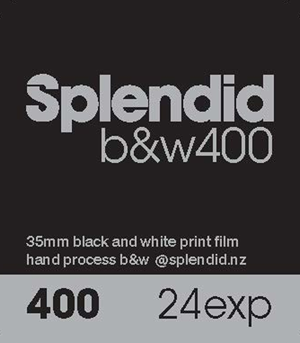 Splendid #SPL400BW HAND DEV  (135, 24exp, 400ISO) w/develop and scanning