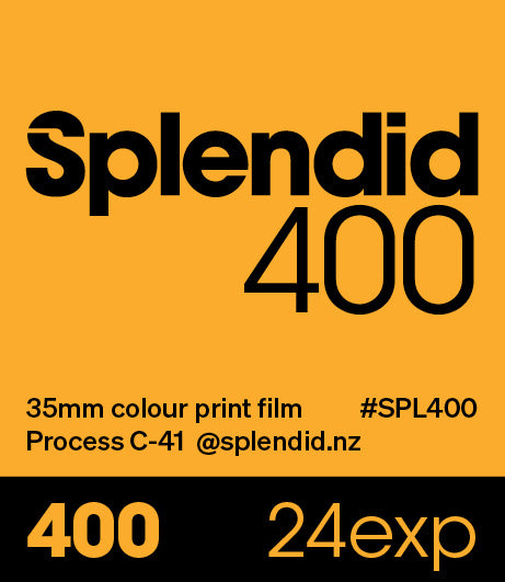 Splendid #SPL400 (135, 24exp, 400ISO) w/develop and scanning