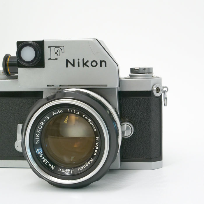 S/hand Nikon F w/ Photomic Head & Nikkor Auto s 50mm f1.4 Lens