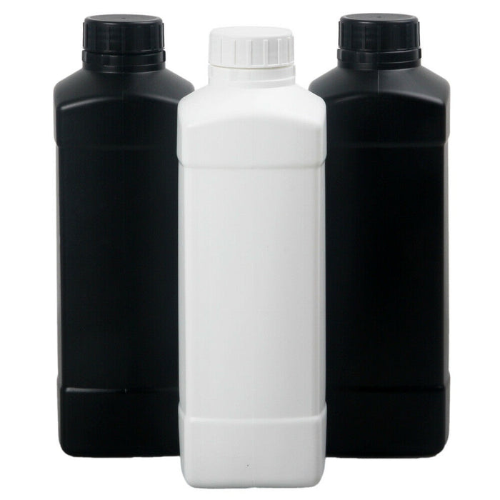 1L Chemical Storage Bottle (black or white)