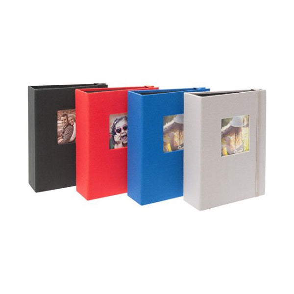 Kenro Aztec Minimax Album 6"x4" 100 Photos (Blue, Red, Grey and Black)