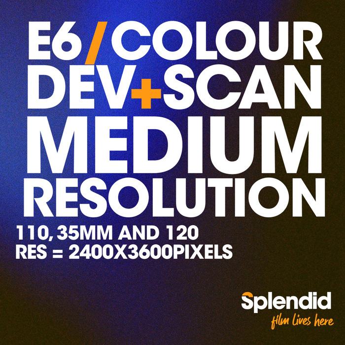 Develop and Scan - Medium Resolution (E6/Colour Film)