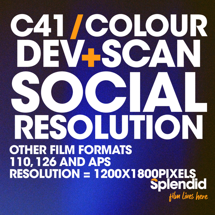 Develop and Scan - Social Resolution (other film formats C41/Colour)