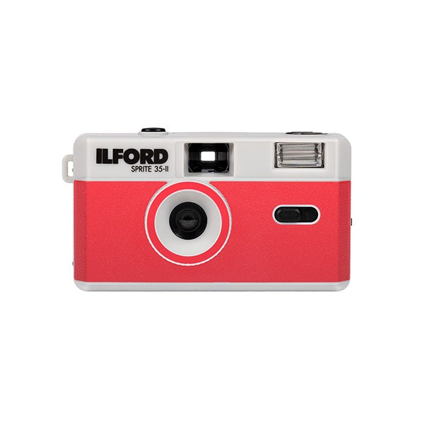 Ilford Sprite 35-II Reusable Camera (Red & Silver)