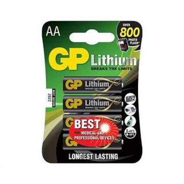 GP Batteries AA Lithium Battery (4 pack)