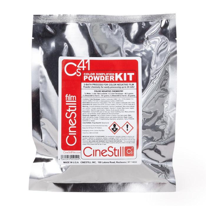 CineStill Cs41 Colour Simplified C41 2-Bath Kit (Powder Makes 1L Working Solution)